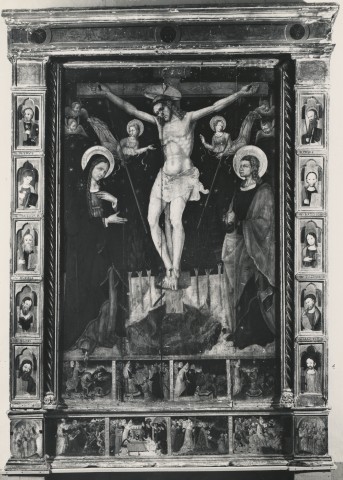 A. Villani e Figli — Francesco di Gentile da Fabriano - sec. XV - Crocifissione di Cristo; Storie della vera croce — insieme